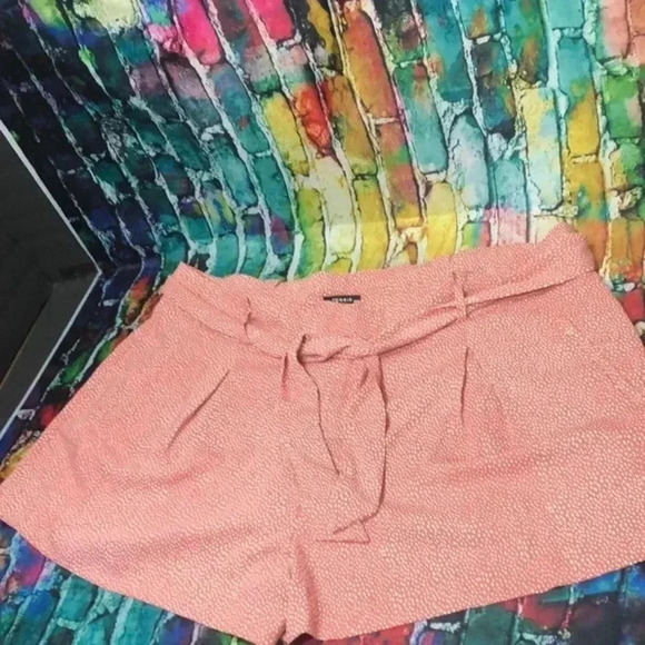 torrid Pants - Torrid plus size‎ 26 shorts polyester flowing tie belt